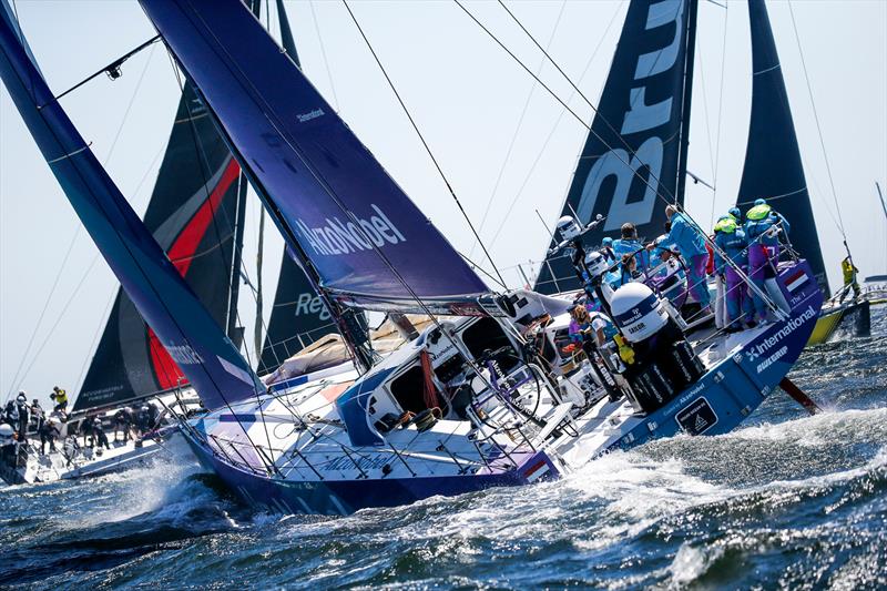 team AkzoNobel - Cape Town stopover. In-Port Race photo copyright Pedro Martinez / Volvo Ocean Race taken at Royal Cape Yacht Club and featuring the Volvo One-Design class