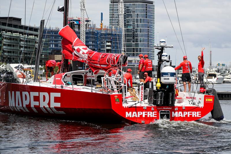 Race leader, MAPFRE, Leg 4, Melbourne to Hong Kong, start. - photo © by Jesus Renedo / Volvo Ocean Race. 02 January, .