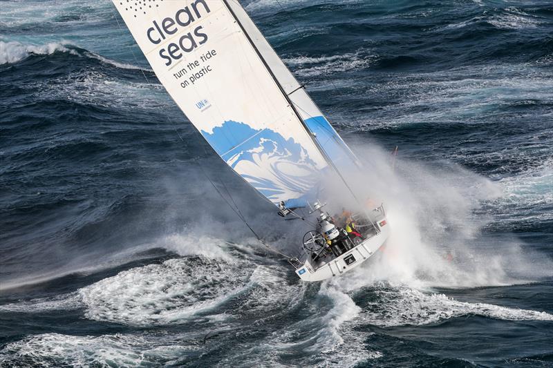 Turn  the Tide on Plastic, Leg 4, Melbourne to Hong Kong, start photo copyright Ainhoa Sanchez / Volvo Ocean Race taken at Royal Melbourne Yacht Squadron and featuring the Volvo One-Design class