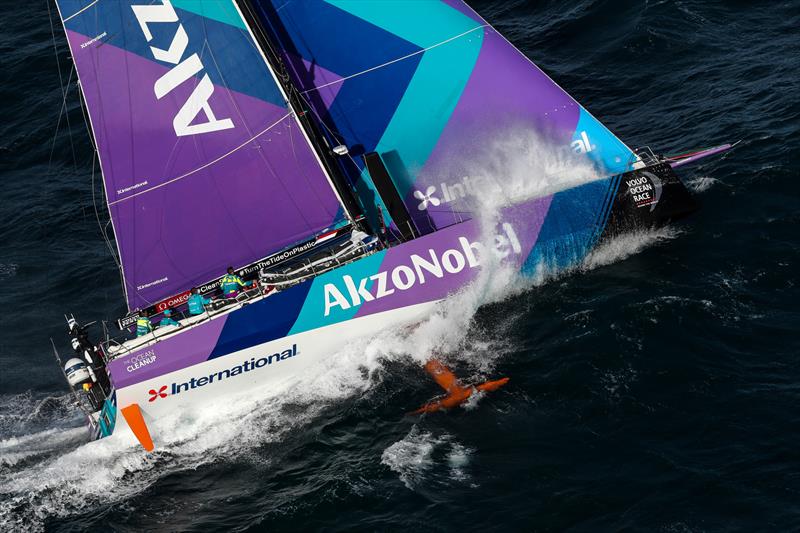 AkzoNobel, Leg 4, Melbourne to Hong Kong, start photo copyright Ainhoa Sanchez / Volvo Ocean Race taken at Royal Melbourne Yacht Squadron and featuring the Volvo One-Design class