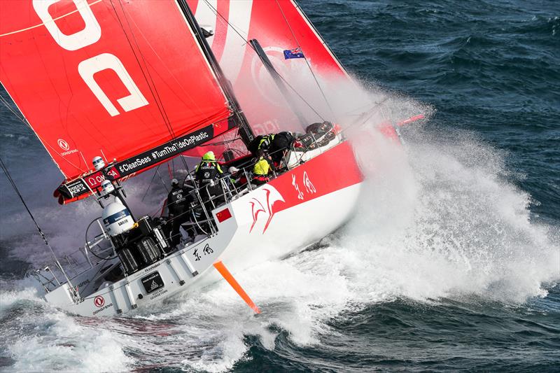 Dongfeng, Leg 4, Melbourne to Hong Kong, start photo copyright Ainhoa Sanchez / Volvo Ocean Race taken at Royal Melbourne Yacht Squadron and featuring the Volvo One-Design class