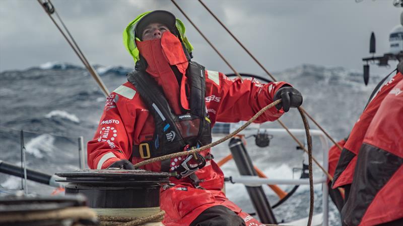 Leg 7 from Auckland to Itajai, day 10 on board Vestas 11th Hour. 26 March, . Stacey Jackson. - photo © Jeremie Lecaudey / Volvo Ocean Race