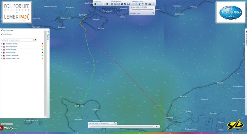 Foil for Life by Lemer Pax YB Tracking route - photo © YB Tracking