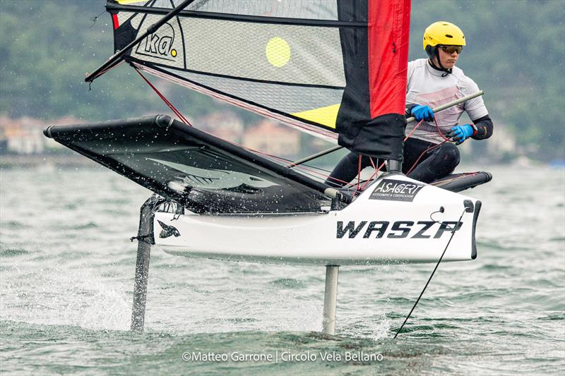 2024 Coppa Italia Waszp photo copyright Matteo Garrone taken at Circolo vela Bellano and featuring the WASZP class