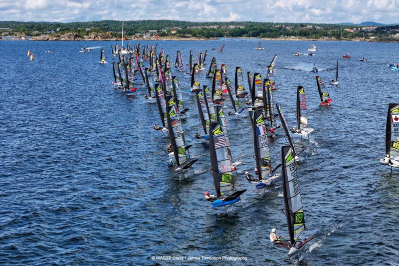 Norwegian Nationals 2024 | Sandefjord | Photograph: James Tomlinson | Domestic fleets are flourishing and it is a great opportunity for young sailors to use these to qualify for a SailGP Grand Final and connect the grass roots to the professional level photo copyright WASZP Class / James Tomlinson Photography taken at Sandefjord Seilforening and featuring the WASZP class