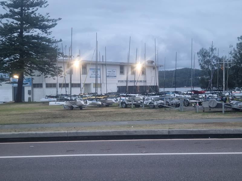 A full boat park is a beautiful thing photo copyright Paul Bellamy taken at Speers Point Amateur Sailing Club and featuring the Weta class