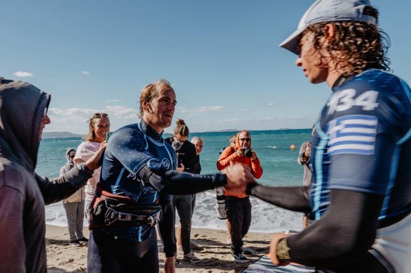 Caers and Neubauer after their final - 2024 FPT Naxos - photo © PROtography Official