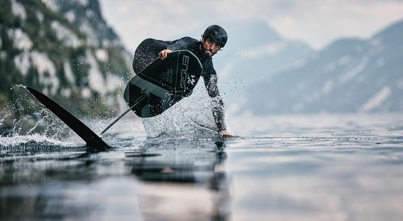 Not completely foiled by the lack of wind - Pascucci WingFoil Racing World Cup Campione del Garda 2023, Day 1 - photo © IWSA media / Robert Hajduk