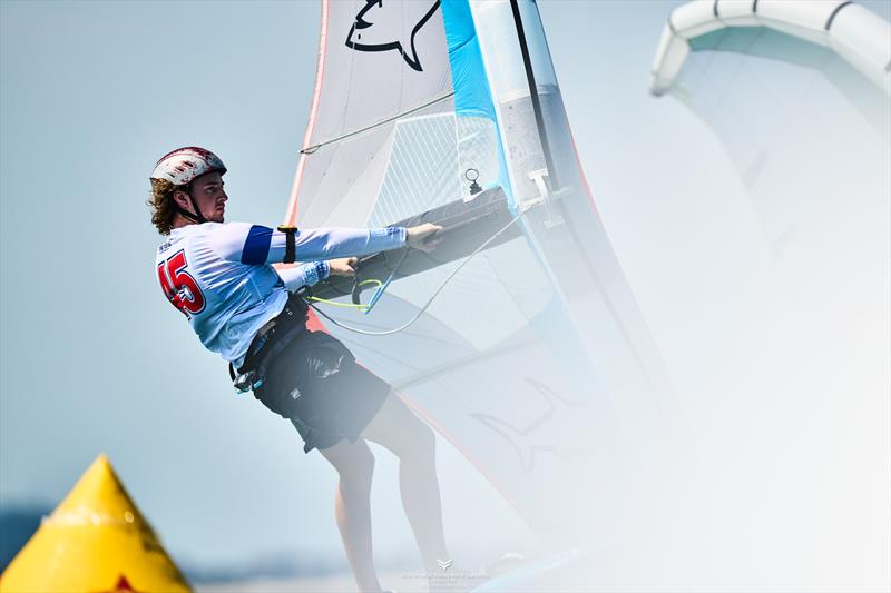 Rafferty Read switched wings and paid a price before reaping his reward - 2024 WingFoil Racing World Cup China, Day 2 photo copyright IWSA media / Robert Hajduk taken at  and featuring the Wing Foil class