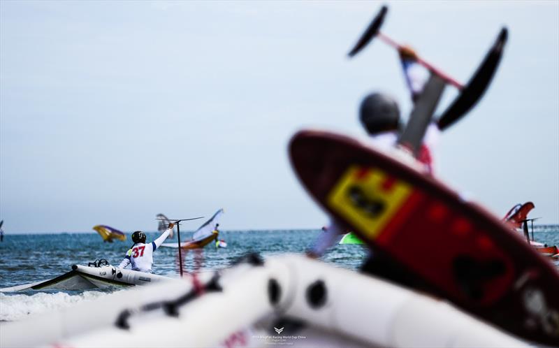 False alarm! Looked like wind, but not quite - 2024 WingFoil Racing World Cup China, Day 3 photo copyright IWSA media / Robert Hajduk taken at  and featuring the Wing Foil class