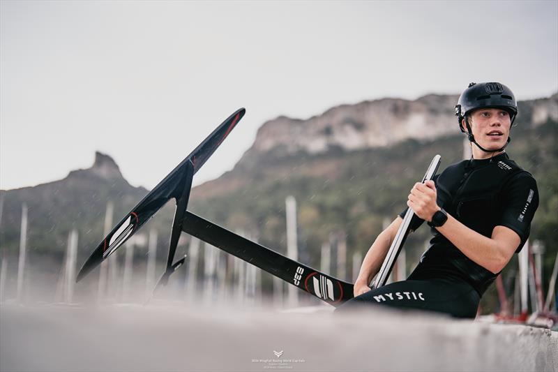 The rain doesn't stop the youngsters from having fun - 2024 Wingfoil Racing World Cup Italy day 3 - photo © IWSA media / Robert Hajduk