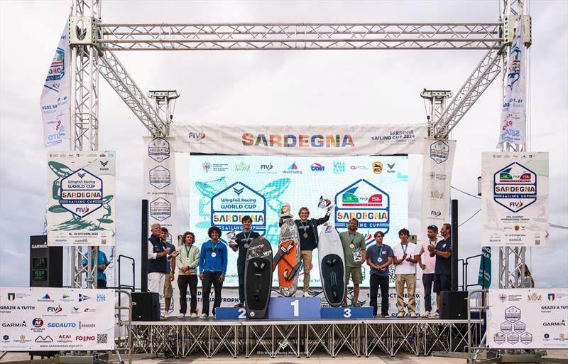 Men and Women on the podium - 2024 Wingfoil Racing World Cup Italy - photo © IWSA media / Robert Hajduk