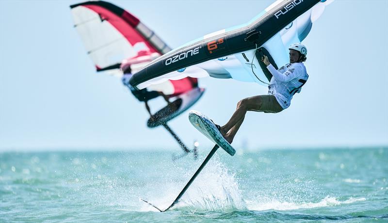 Kamil Manowiecki leads after day one - Sol WingFoil Racing World Cup Brazil - photo © IWSA media/ Robert Hajduk