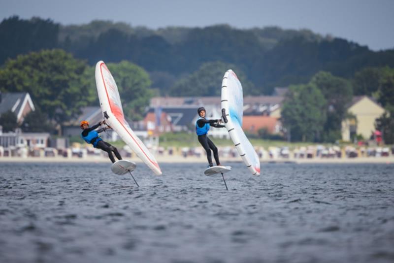 The X-15 class test event at Kieler Woche 2024: an impressive preview of the spectacular foiling disciplines photo copyright Sascha Klahn taken at Kieler Yacht Club and featuring the Wing Foil class