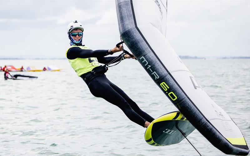 Sean Herbert - PredictWind Wingfoil National Championships. Wakatere Boating Club. Day 2 - Saturday 8 March photo copyright Suellen Hurling taken at Wakatere Boating Club and featuring the Wing Foil class