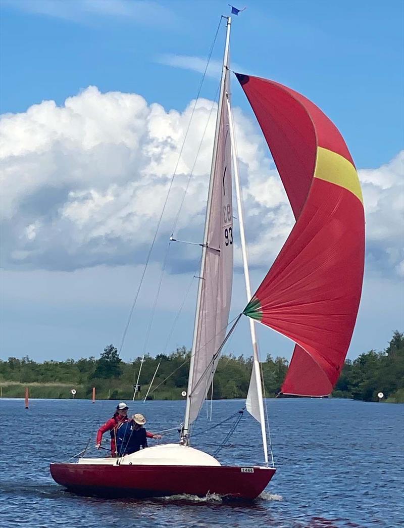 Yeoman Nationals winners Flip Dugdale and Roger Hannant photo copyright Joan Dickie taken at Norfolk Punt Club and featuring the Yeoman/Kinsman class